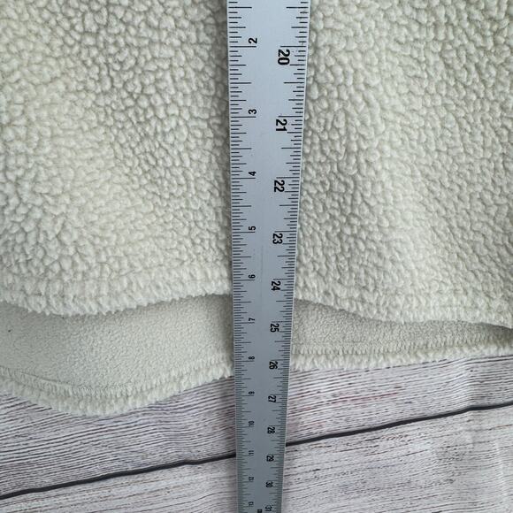 We the Free People Oversized Sherpa Turtleneck Sweater Womens Large Cream - Picture 12 of 14